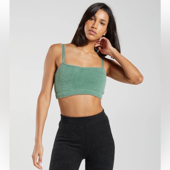 Gymshark x Whitney Eyelash Knit Bandeau Bra - Picture 1 of 8